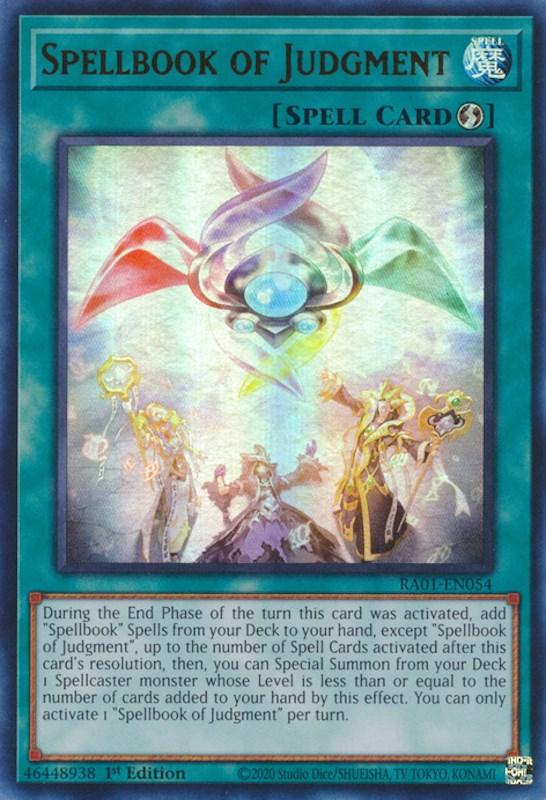 Spellbook of Judgment [RA01-EN054] Ultra Rare (ONLINE ORDER ONLY)