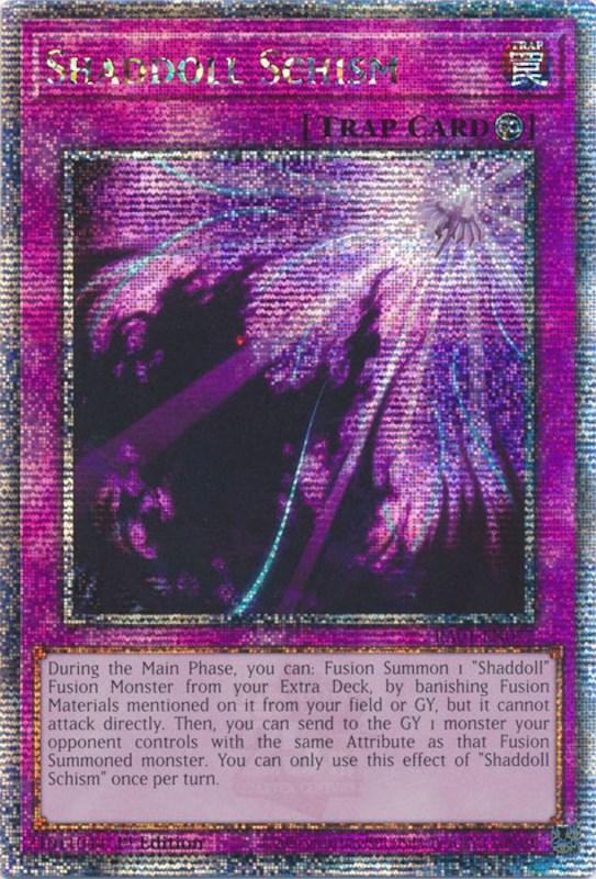Shaddoll Schism [RA01-EN077] Quarter Century Secret Rare (ONLINE ORDER ONLY)