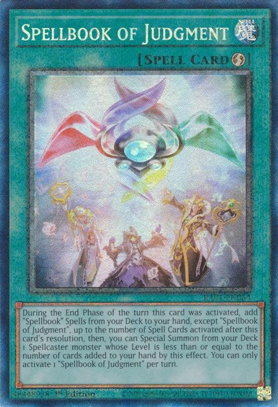 Spellbook of Judgment [RA01-EN054] Prismatic Collector's Rare (ONLINE ORDER ONLY)