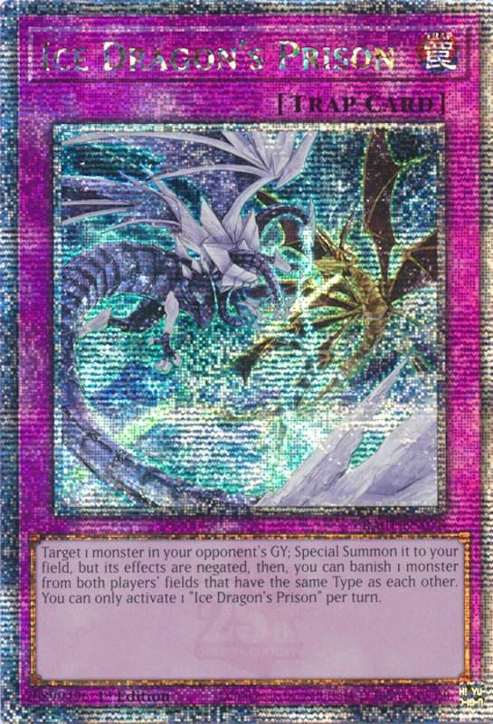 Ice Dragon's Prison [RA01-EN078] Quarter Century Secret Rare (ONLINE ORDER ONLY)