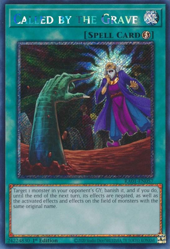 Called by the Grave [RA01-EN057] Platinum Secret Rare (ONLINE ORDER ONLY)