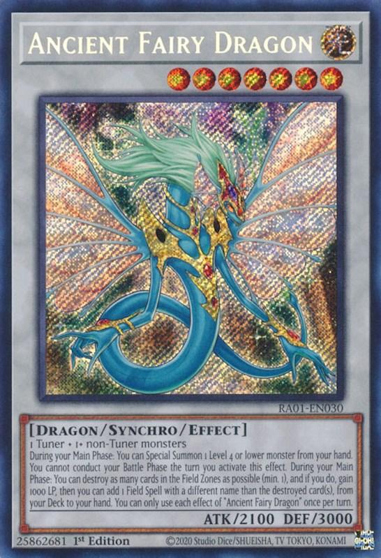 Ancient Fairy Dragon [RA01-EN030] Secret Rare (ONLINE ORDER ONLY)