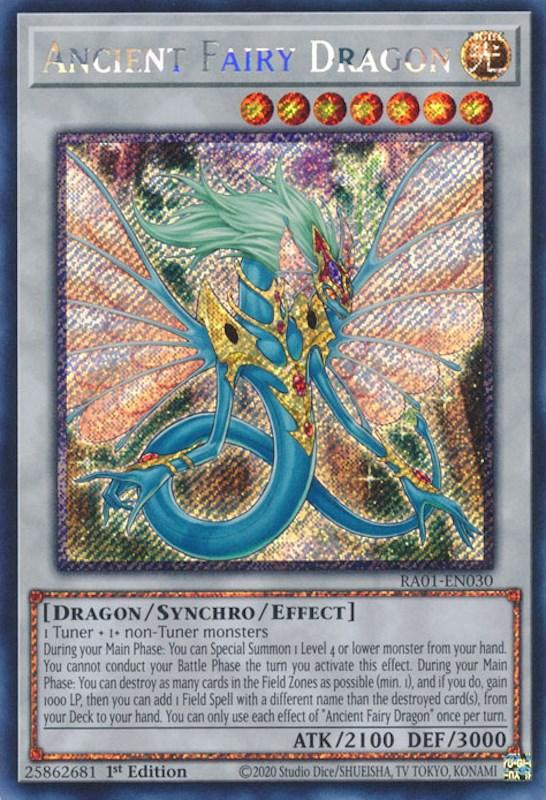 Ancient Fairy Dragon [RA01-EN030] Platinum Secret Rare (ONLINE ORDER ONLY)
