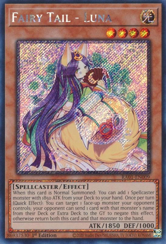 Fairy Tail - Luna [RA01-EN009] Platinum Secret Rare (ONLINE ORDER ONLY)
