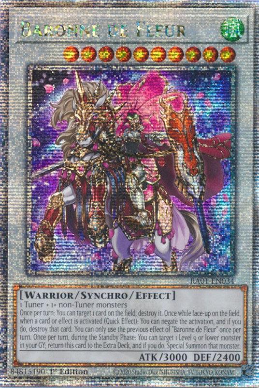 Baronne de Fleur [RA01-EN034] Quarter Century Secret Rare (ONLINE ORDER ONLY)