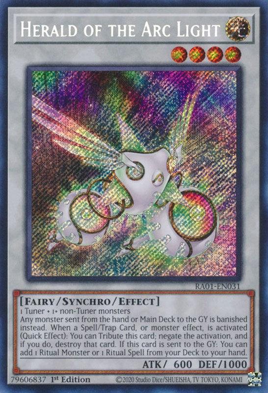 Herald of the Arc Light [RA01-EN031] Secret Rare (ONLINE ORDER ONLY)