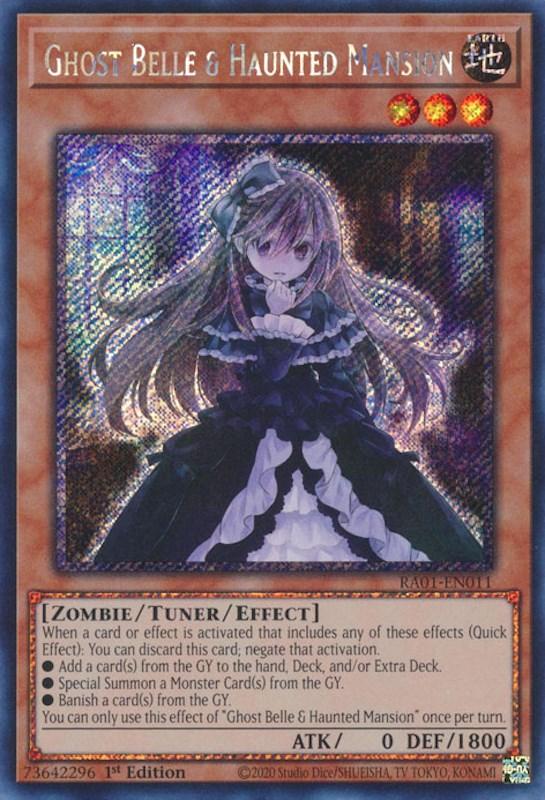 Ghost Belle & Haunted Mansion [RA01-EN011] Platinum Secret Rare (ONLINE ORDER ONLY)