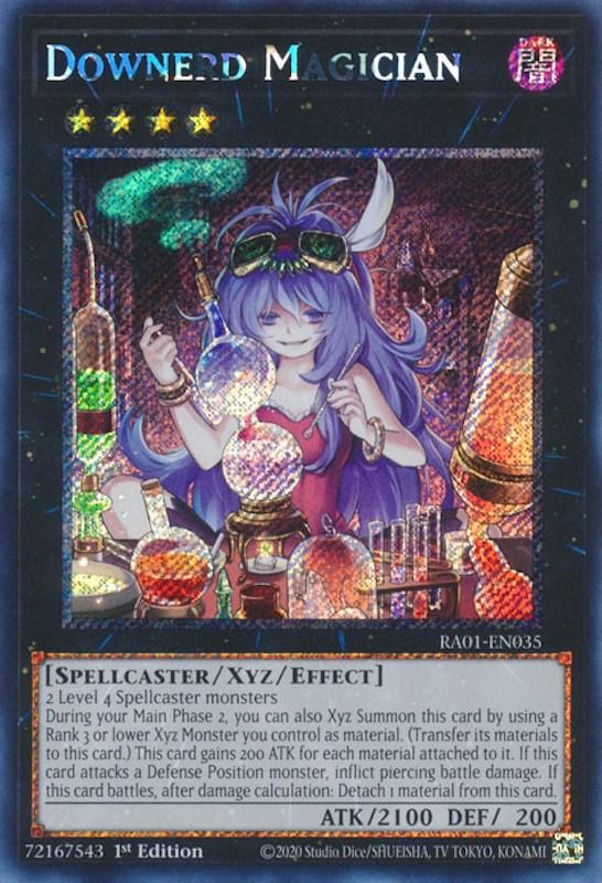 Downerd Magician [RA01-EN035] Platinum Secret Rare (ONLINE ORDER ONLY)