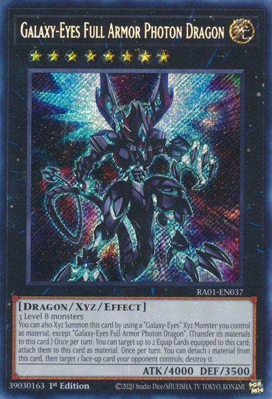 Galaxy-Eyes Full Armor Photon Dragon [RA01-EN037] Secret Rare (ONLINE ORDER ONLY)