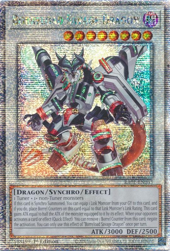 Borreload Savage Dragon [RA01-EN033] Quarter Century Secret Rare (ONLINE ORDER ONLY)