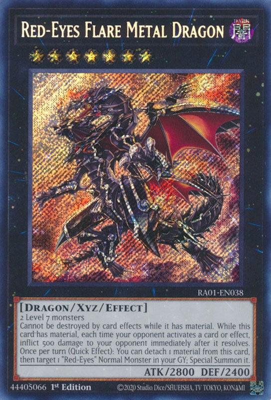 Red-Eyes Flare Metal Dragon [RA01-EN038] Secret Rare (ONLINE ORDER ONLY)