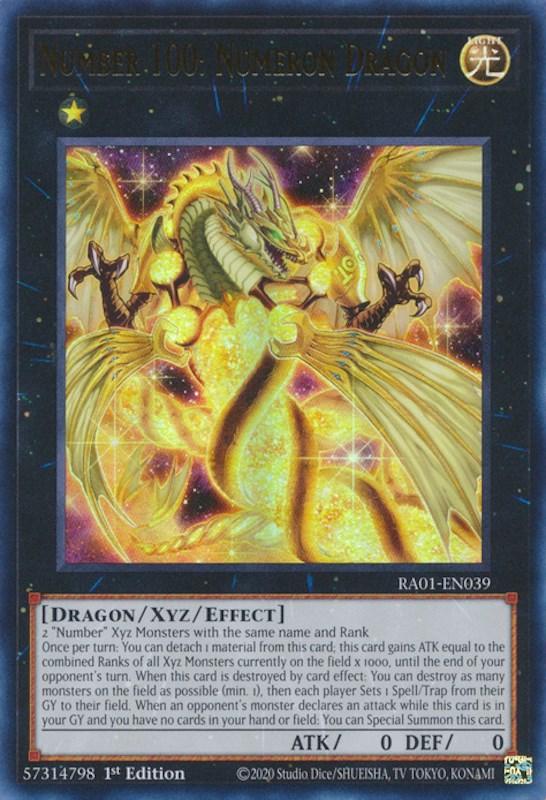 Number 100: Numeron Dragon [RA01-EN039] Ultra Rare (ONLINE ORDER ONLY)