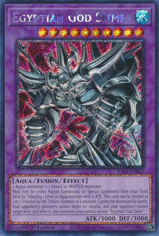 Egyptian God Slime [RA01-EN029] Platinum Secret Rare (ONLINE ORDER ONLY)
