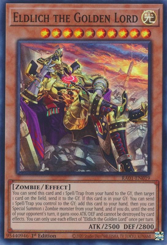 Eldlich the Golden Lord (Alternate Art) [RA01-EN019] Super Rare (ONLINE ORDER ONLY)