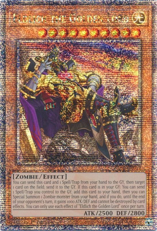 Eldlich the Golden Lord (Alternate Art) [RA01-EN019] Quarter Century Secret Rare (ONLINE ORDER ONLY)