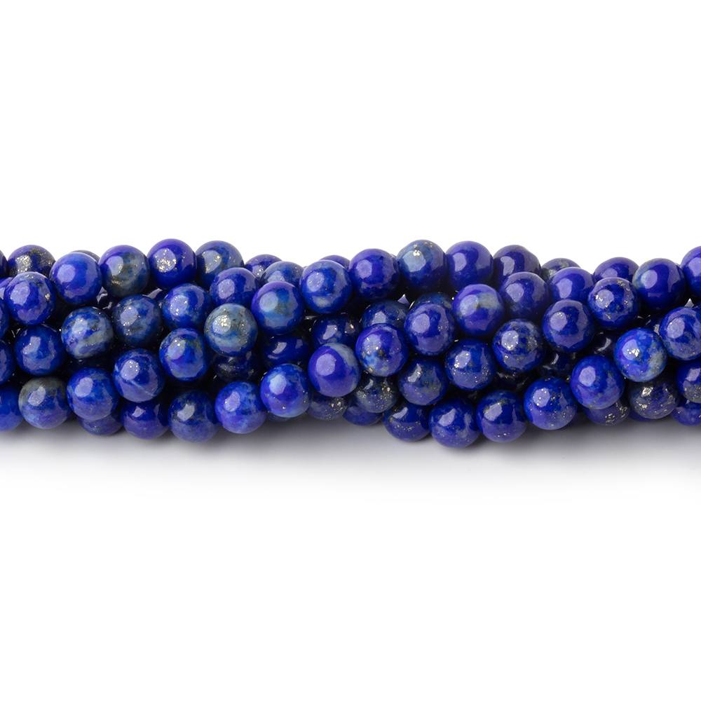 4mm Lapis Lazuli Plain Round Beads 16 inch 96 pieces