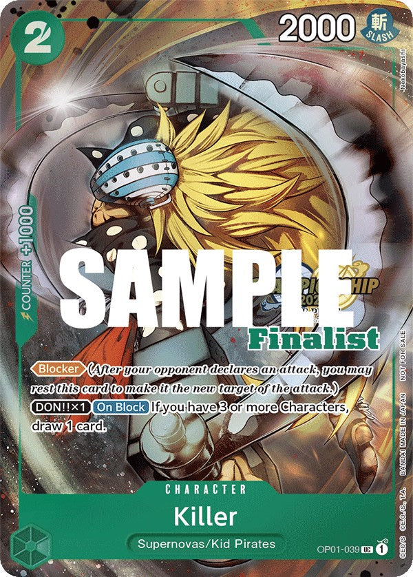 Killer (CS 2023 Top Players Pack) [Finalist] [One Piece Promotion Cards]