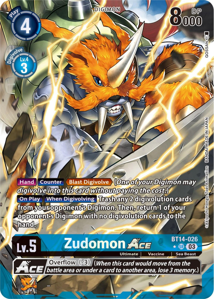 Zudomon Ace [BT14-026] (GOSSAN Alternate Art) [Blast Ace] (ONLINE ORDER ONLY)