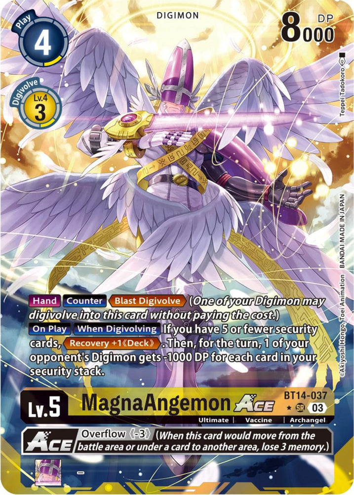 MagnaAngemon Ace [BT14-037] (Alternate Art) [Blast Ace] (ONLINE ORDER ONLY)