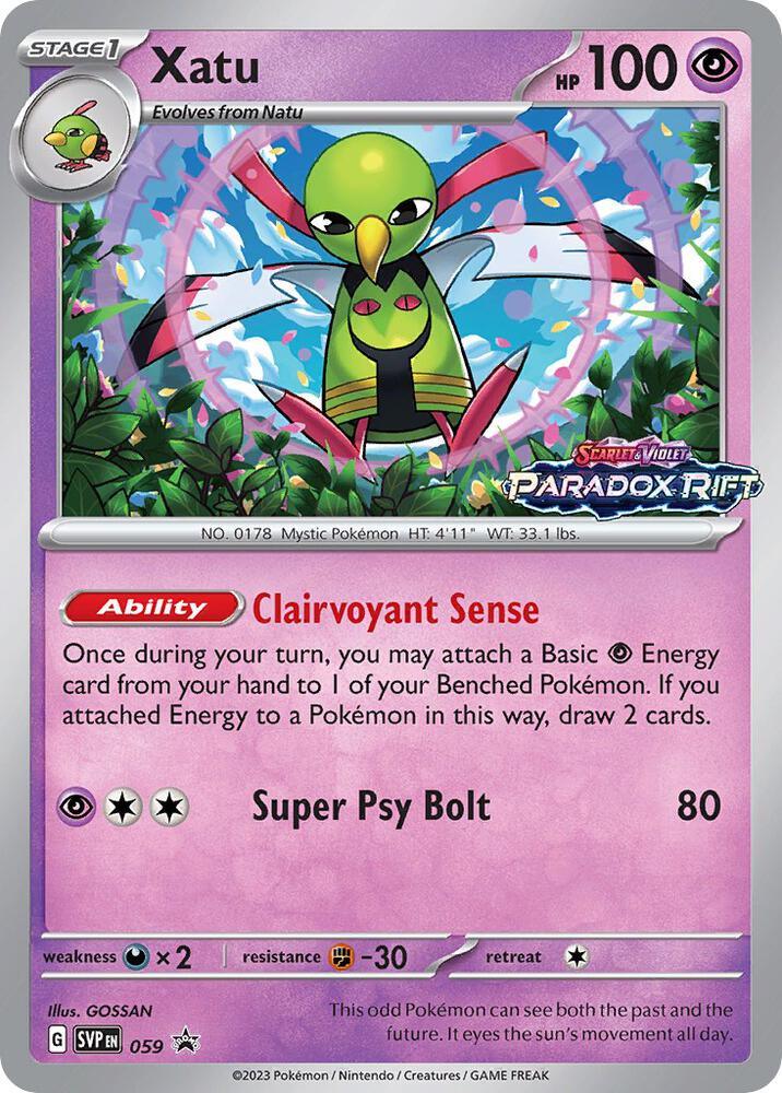 Xatu (059) [Scarlet & Violet: Black Star Promos] (Online Only)