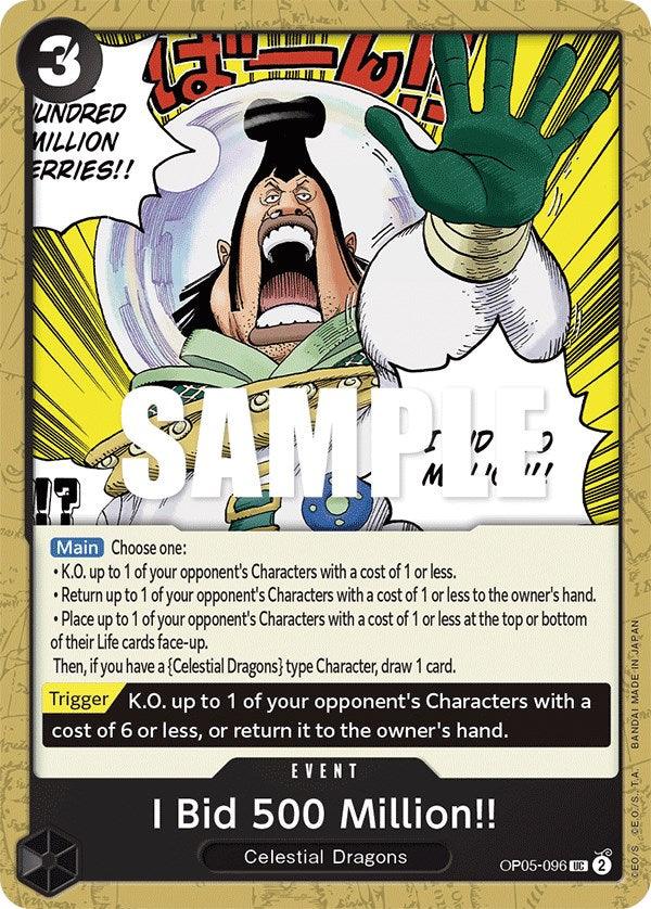I Bid 500 Million!! [Awakening of the New Era] (ONLINE ORDER ONLY)