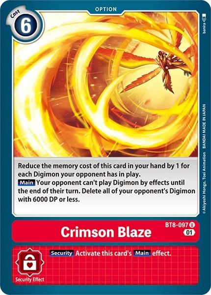Crimson Blaze [BT8-097] [Revision Pack Cards] (ONLINE ORDER ONLY)