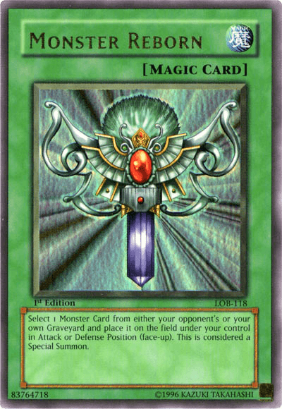 Monster Reborn [LOB-118] Ultra Rare (ONLINE ORDER ONLY)