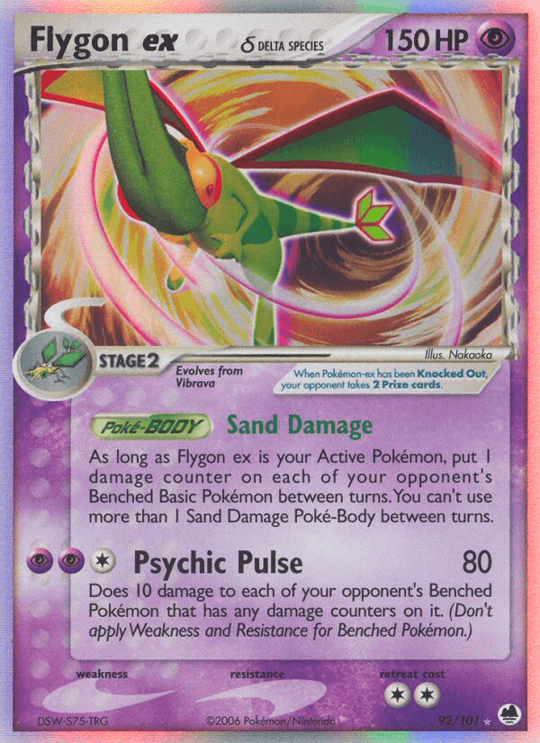 Flygon ex (92/101) (Delta Species) [EX: Dragon Frontiers] (Online Only)