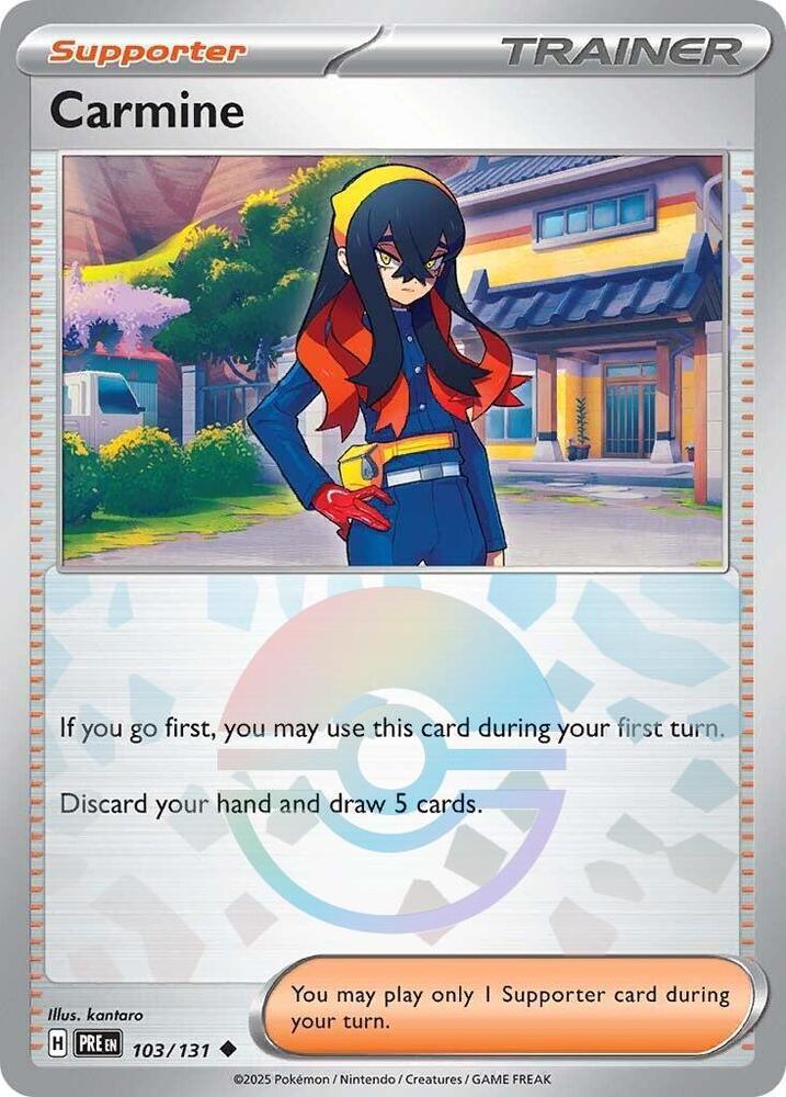 Carmine (103/131) (Poke Ball Pattern) [Scarlet & Violet: Prismatic Evolutions] (Online Only)