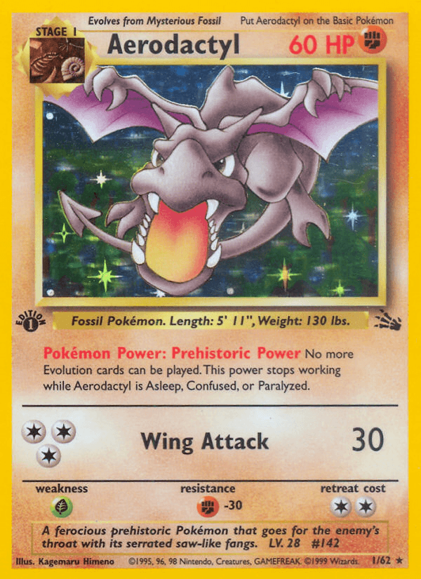 Aerodactyl (1/62) [Fossil 1st Edition] (Online Only)