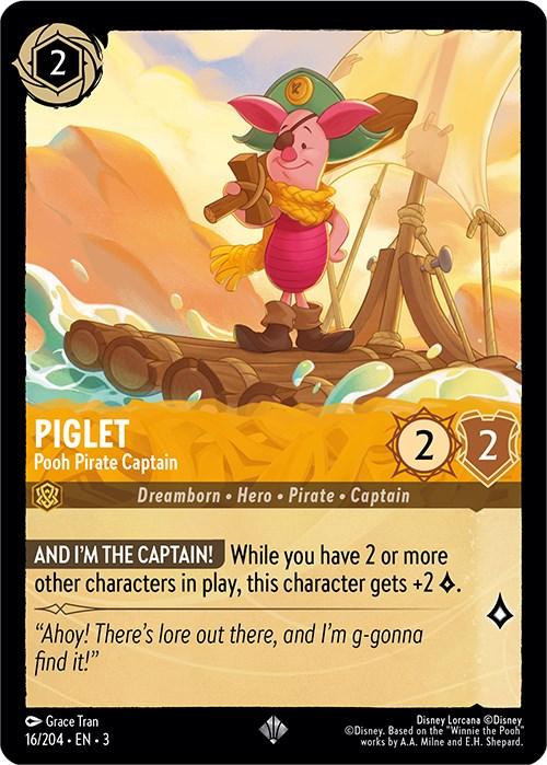 Piglet - Pooh Pirate Captain (16/204) [Into the Inklands] (ONLINE ORDER ONLY)
