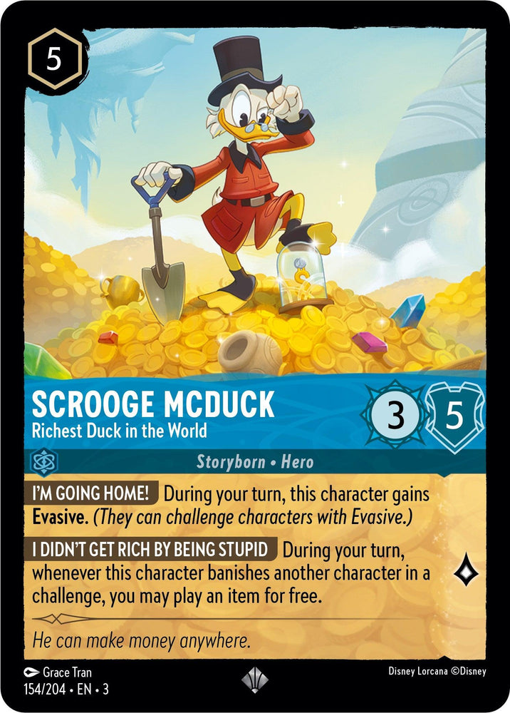 Scrooge McDuck - Richest Duck in the World (154/204) [Into the Inklands] (ONLINE ORDER ONLY)