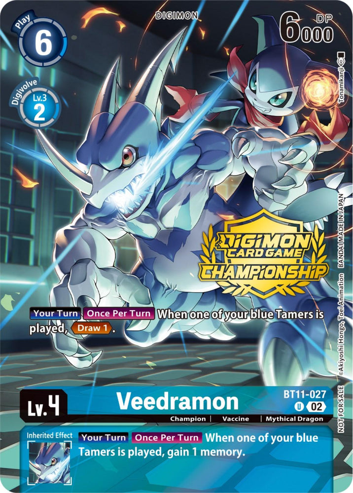 Veedramon [BT11-027] (Championship 2023 Tamers Pack) [Dimensional Phase Promos] (ONLINE ORDER ONLY)