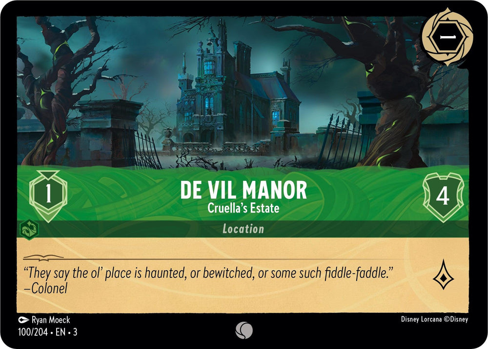 De Vil Manor - Cruella's Estate (100/204) [Into the Inklands] (ONLINE ORDER ONLY)