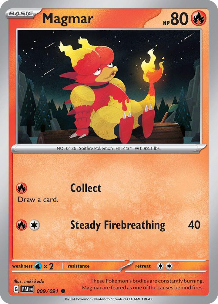 Magmar (009/091) [Scarlet & Violet: Paldean Fates] (Online Only)