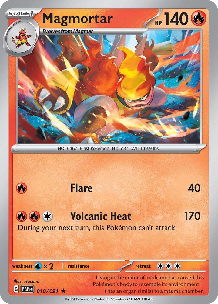 Magmortar (010/091) [Scarlet & Violet: Paldean Fates] (Online Only)