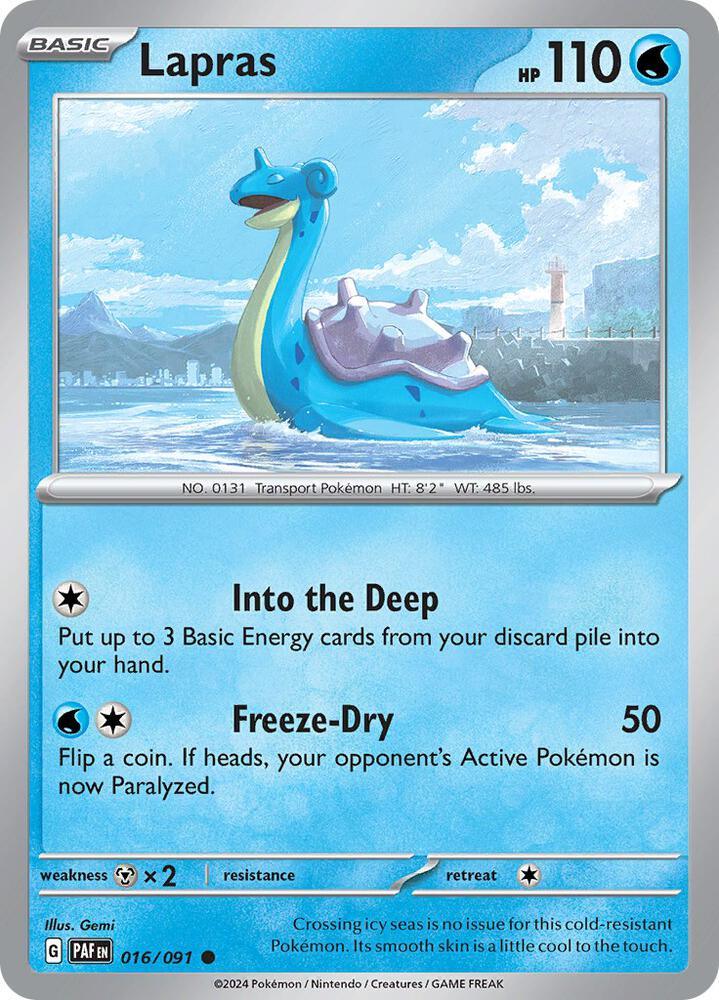 Lapras (016/091) [Scarlet & Violet: Paldean Fates] (Online Only)