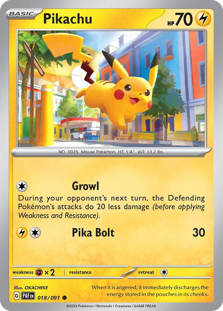 Pikachu (018/091) [Scarlet & Violet: Paldean Fates] (Online Only)