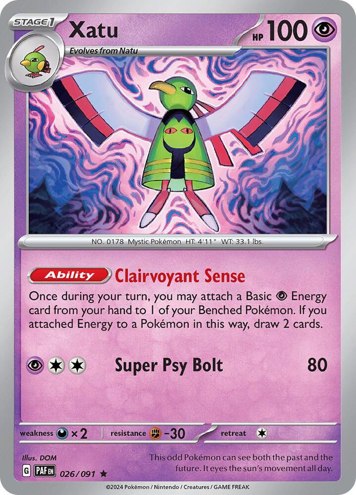 Xatu (026/091) [Scarlet & Violet: Paldean Fates] (Online Only)
