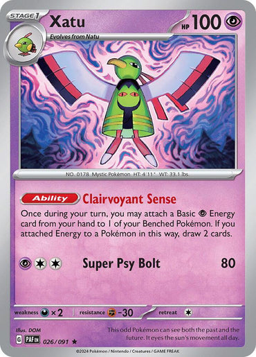 Xatu (026/091) [Scarlet & Violet: Paldean Fates] (Online Only)