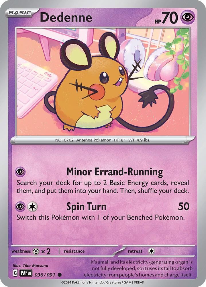 Dedenne (036/091) [Scarlet & Violet: Paldean Fates] (Online Only)
