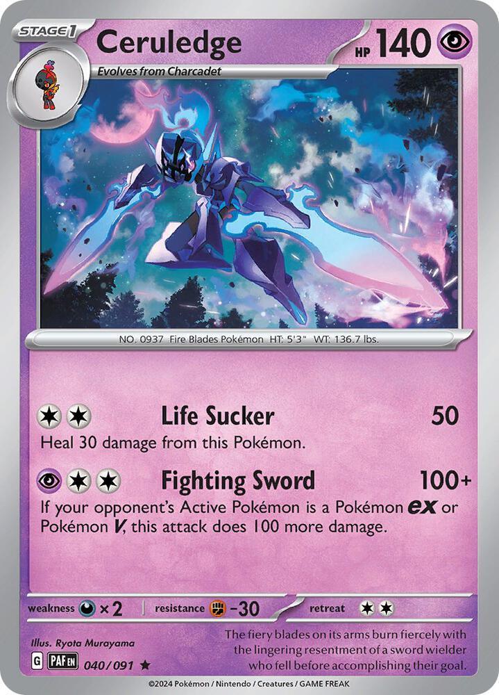 Ceruledge (040/091) [Scarlet & Violet: Paldean Fates] (Online Only)