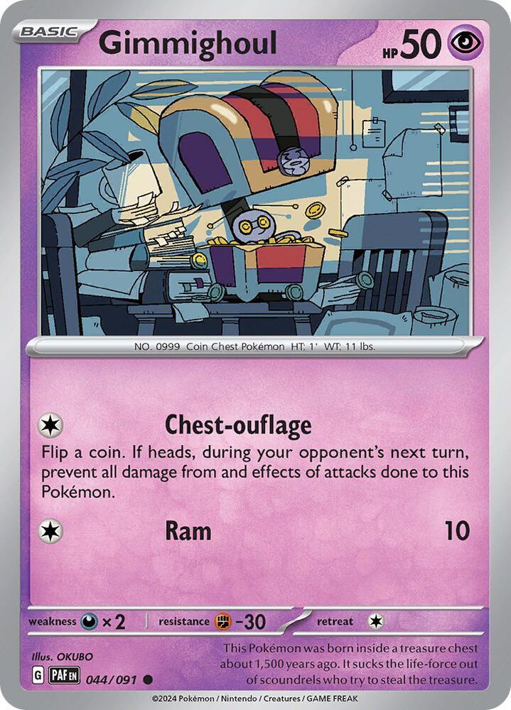 Gimmighoul (044/091) [Scarlet & Violet: Paldean Fates] (Online Only)