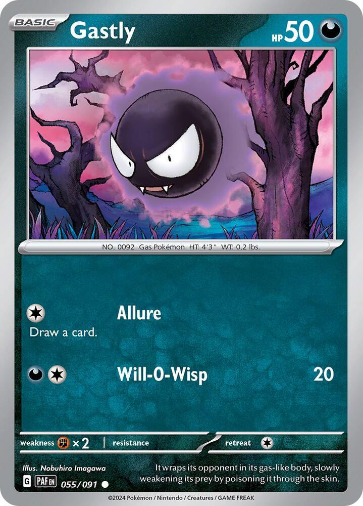 Gastly (055/091) [Scarlet & Violet: Paldean Fates] (Online Only)