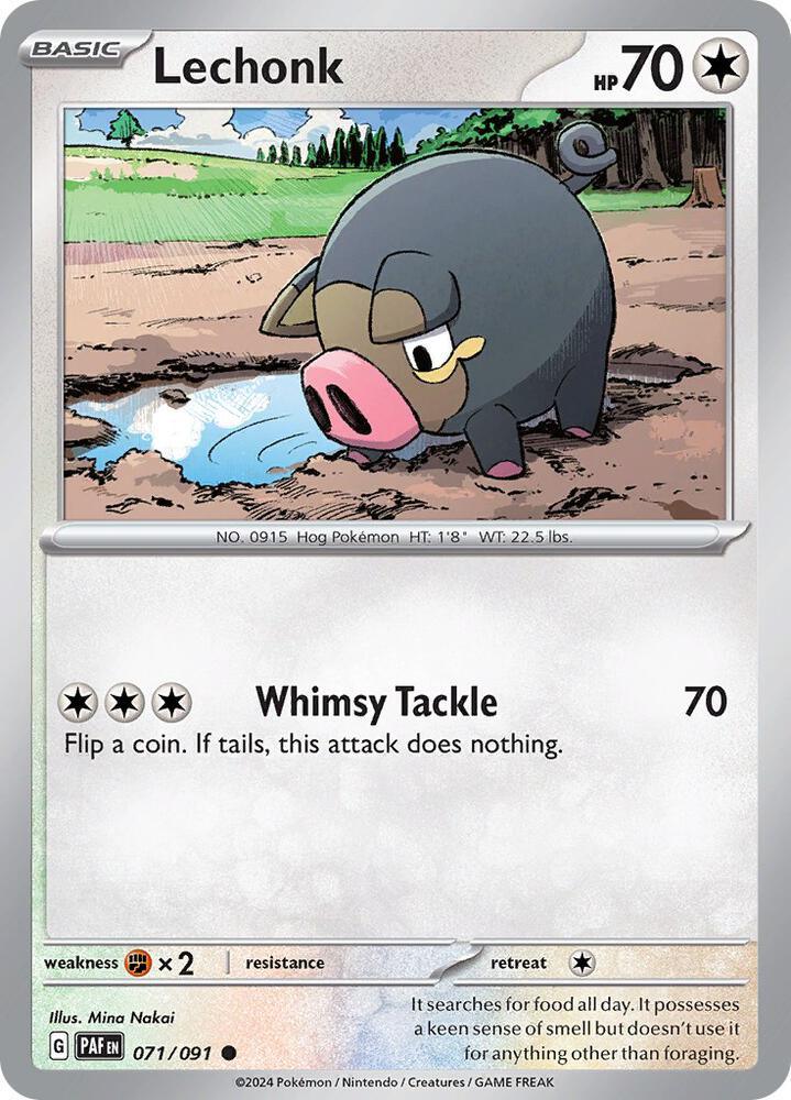 Lechonk (071/091) [Scarlet & Violet: Paldean Fates] (Online Only)