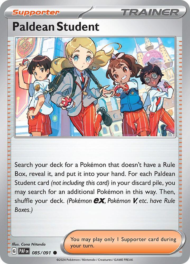 Paldean Student (085/091) [Scarlet & Violet: Paldean Fates] (Online Only)