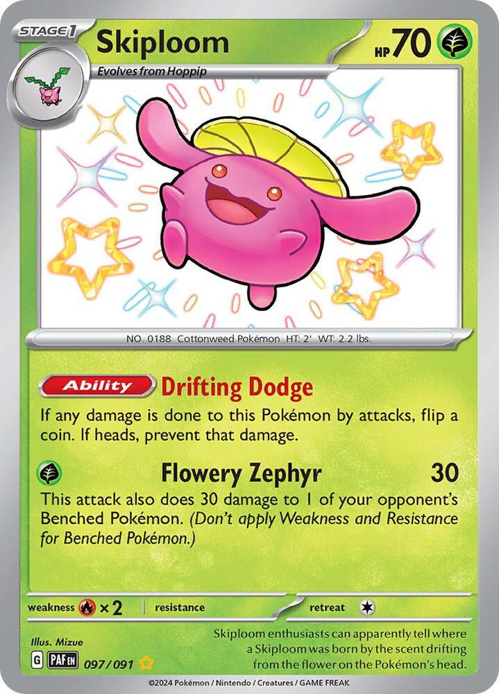 Skiploom (097/091) [Scarlet & Violet: Paldean Fates] (Online Only)