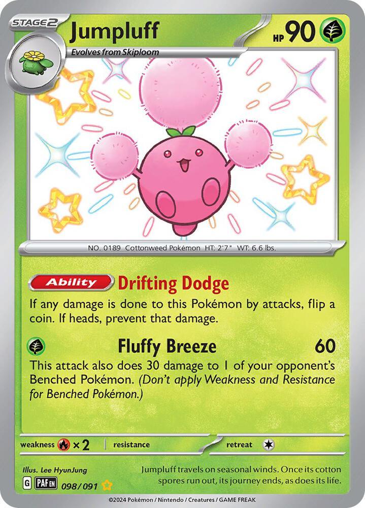 Jumpluff (098/091) [Scarlet & Violet: Paldean Fates] (Online Only)