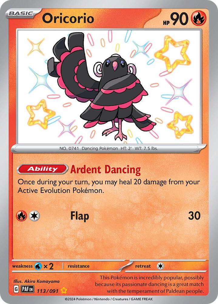 Oricorio (113/091) [Scarlet & Violet: Paldean Fates] (Online Only)