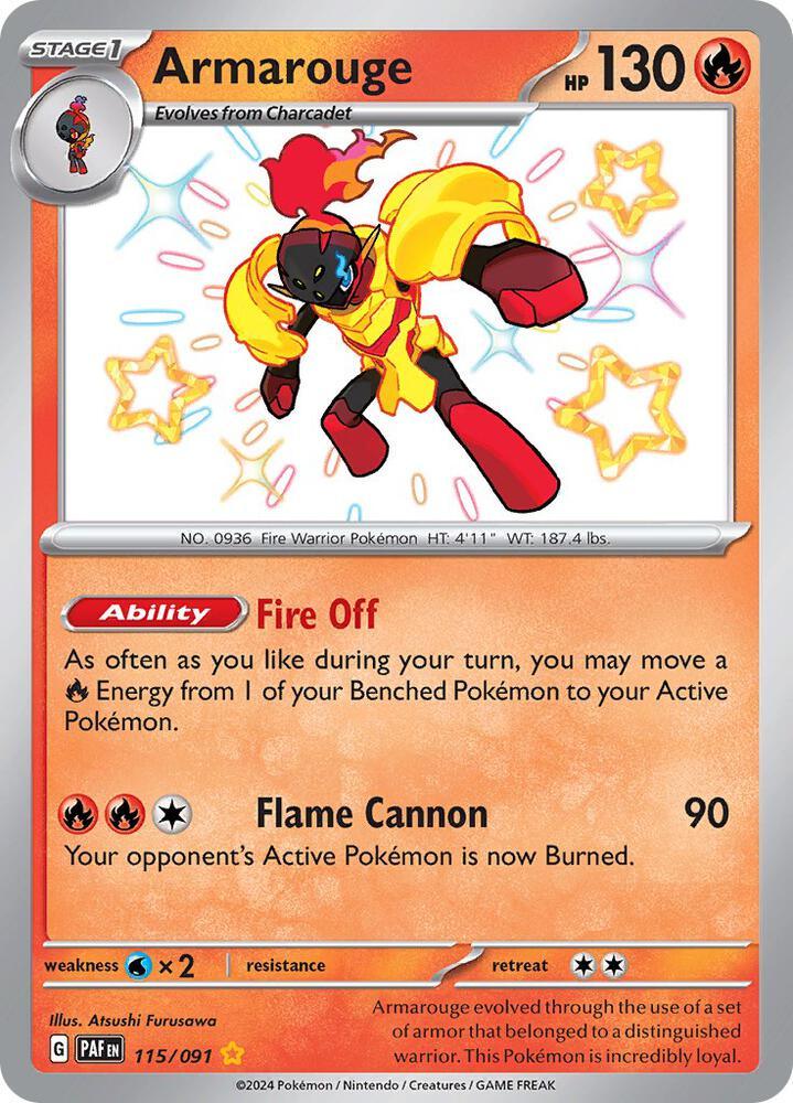 Armarouge (115/091) [Scarlet & Violet: Paldean Fates] (Online Only)